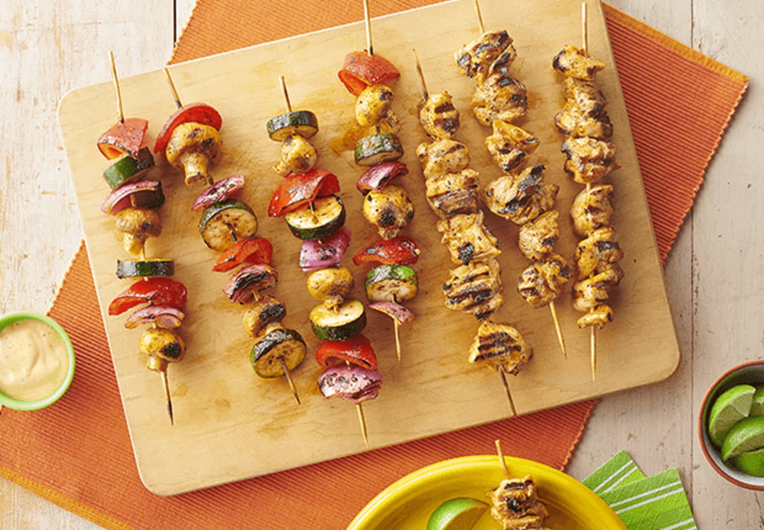 Grilled Chicken Mexican Kabobs